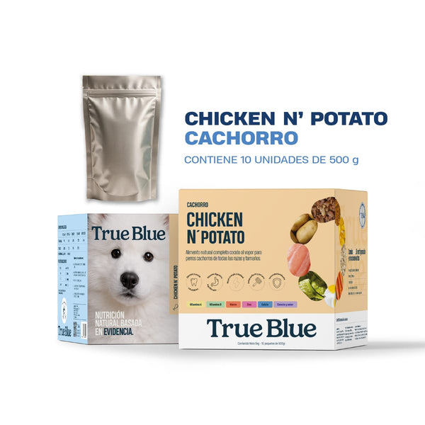 True Blue - cachorro chiken n potato x 10 UND