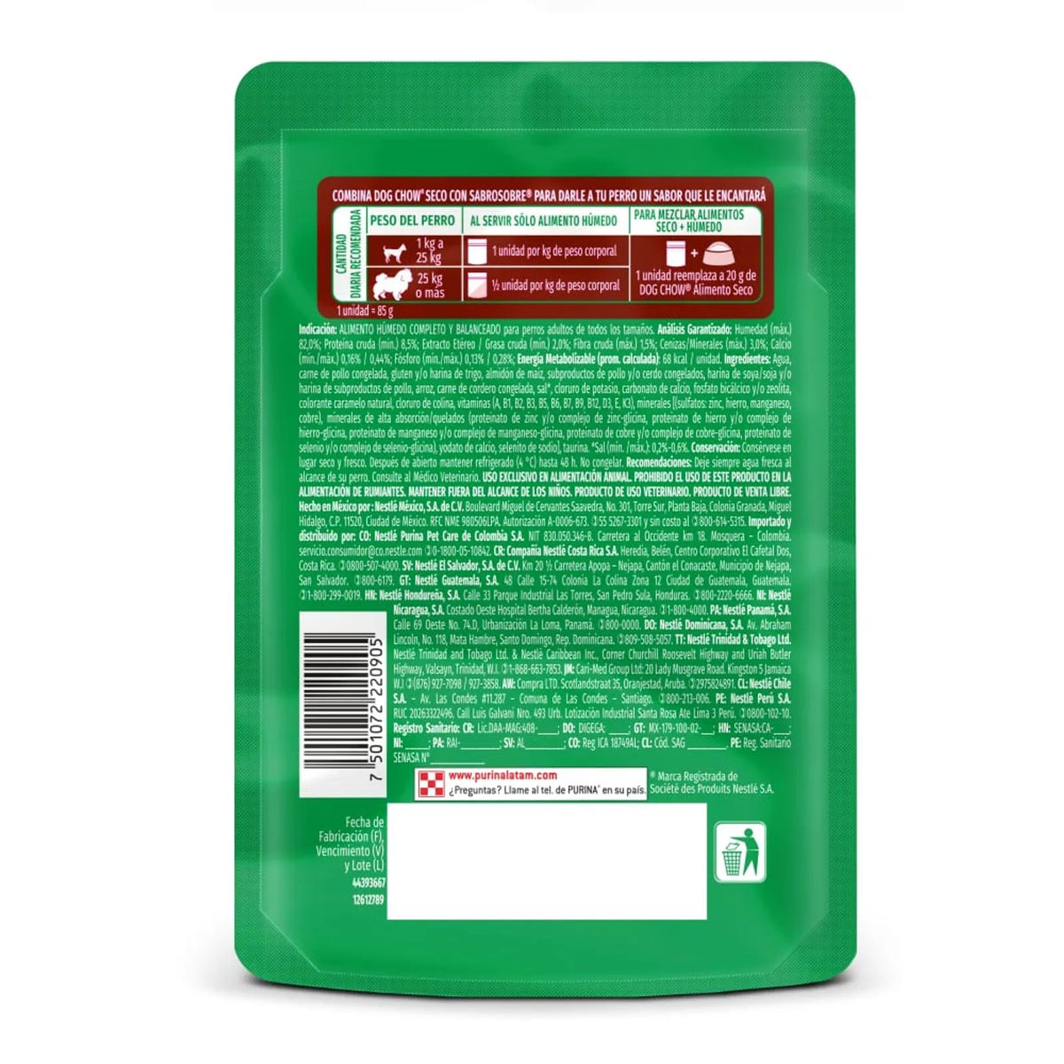 DOG CHOW CORDERO ADULTO ALIMENTO PARA PERROS
