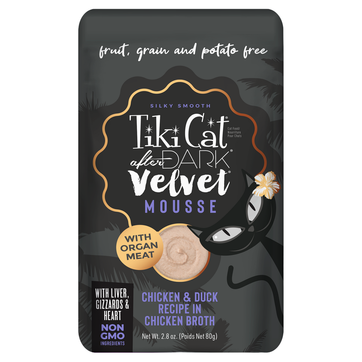 Velvet Mousse Pollo Y Pato En Caldo De Pollo 80Gr Pouch Tiki Cat After