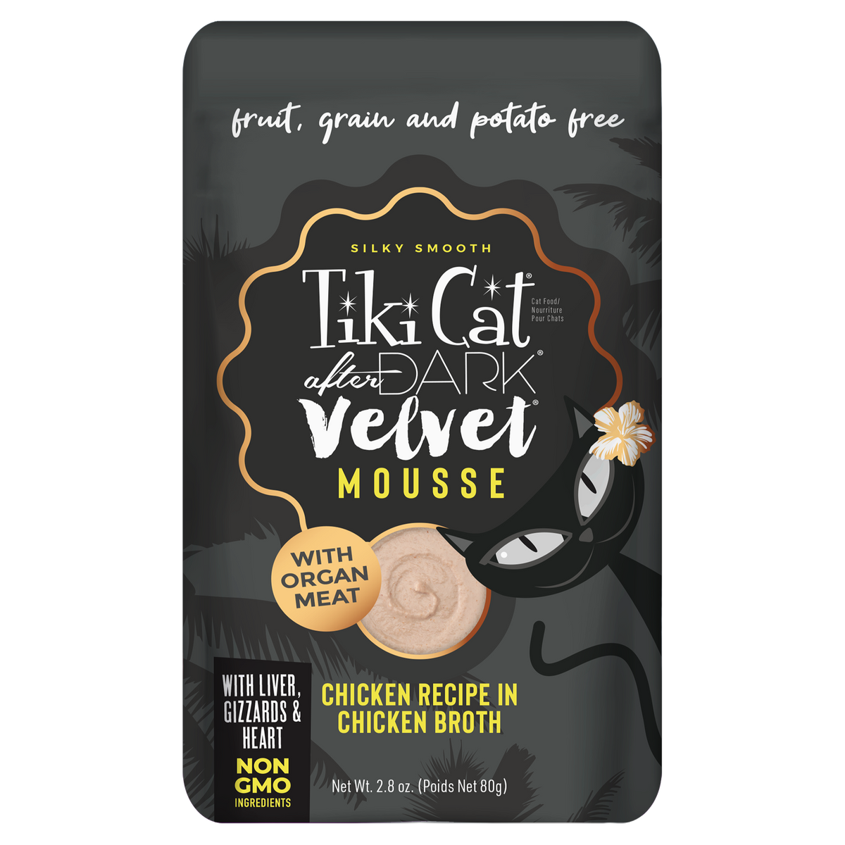 Velvet Mousse Pollo En Caldo De Pollo 80Gr Pouch Tiki Cat After