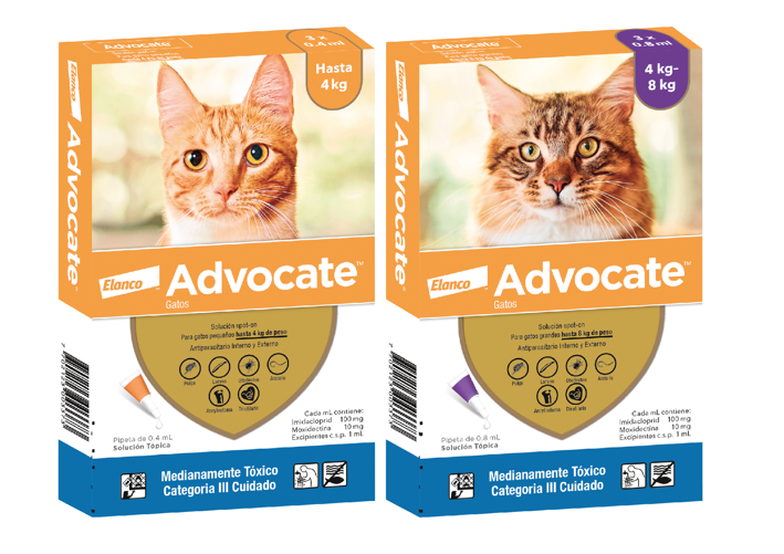 ADVOCATE ANTIPARASITARIO PARA GATOS