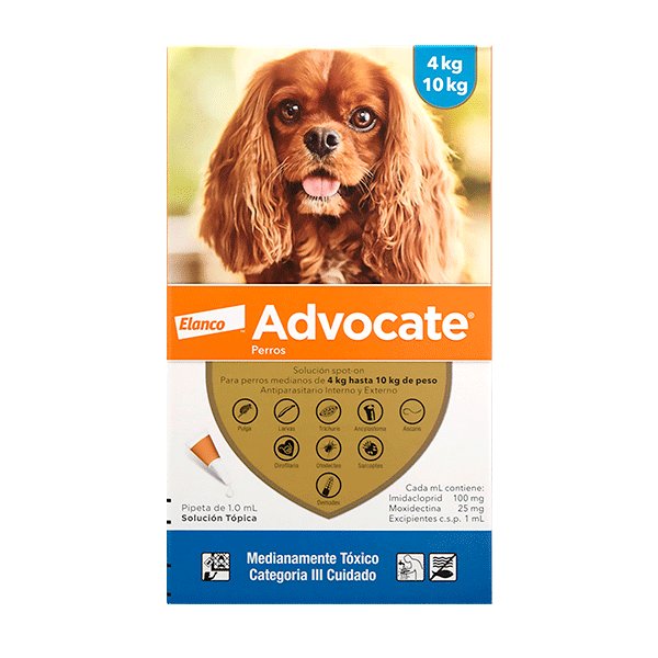 Advocate Antiparasitario Interno y Externo para Perros Bayer