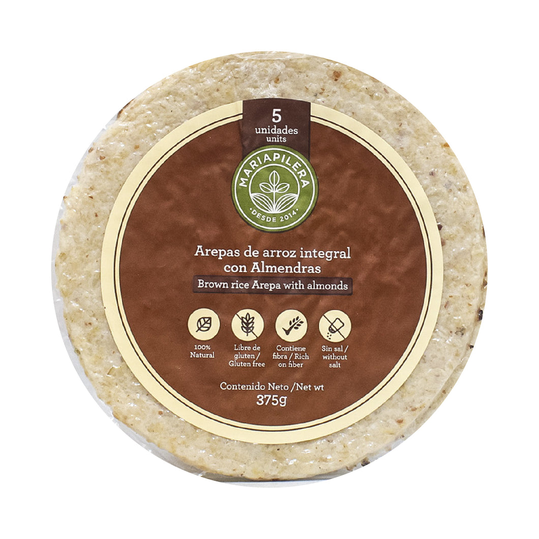 Arepas de Arroz Integral con Almendras Mariapilera