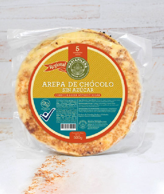 AREPAS DE CHÓCOLO SIN AZÚCAR MARIAPILERA
