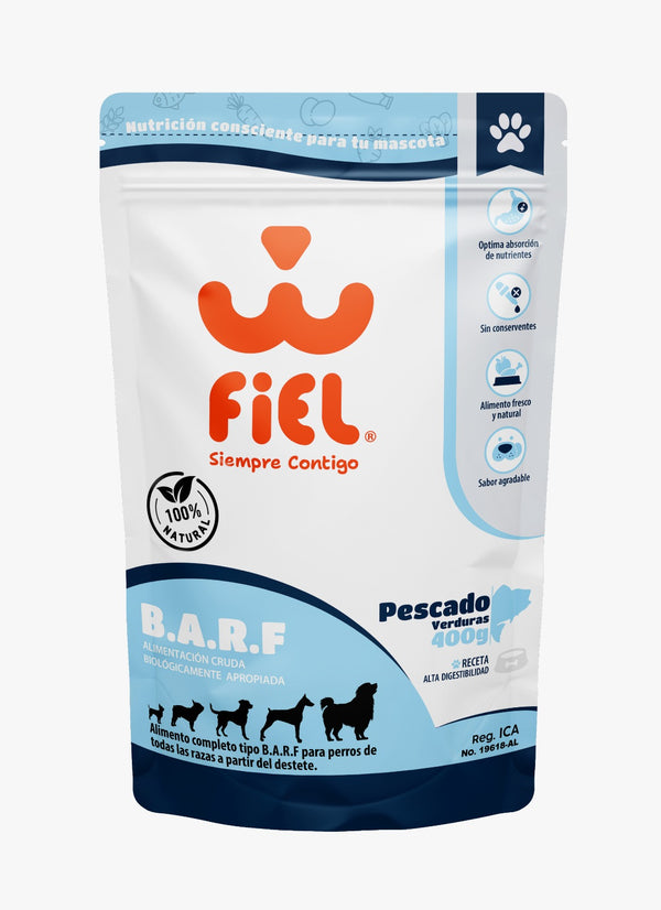 Alimento Barf Perros Pescado Fiel