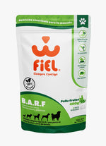 Alimento Barf Perros Pollo y frutas Fiel