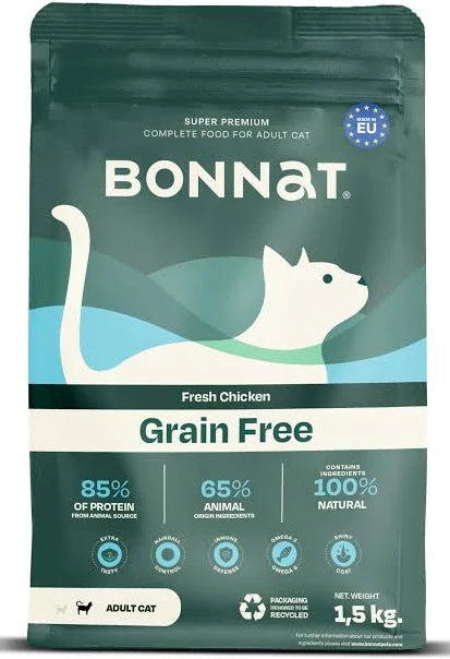 BONNAT GRAIN FREE FELINE ADULT X 1,5 KG
