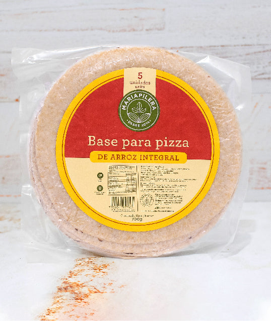 BASE PARA PIZZA DE ARROZ INTEGRAL MARIAPILERA