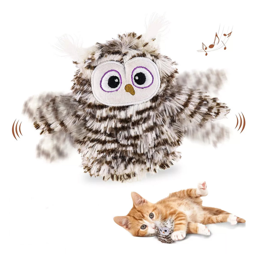 BUHO OSCILANTE RECARGABLE CON SONIDO CATNIP DKT PW10052