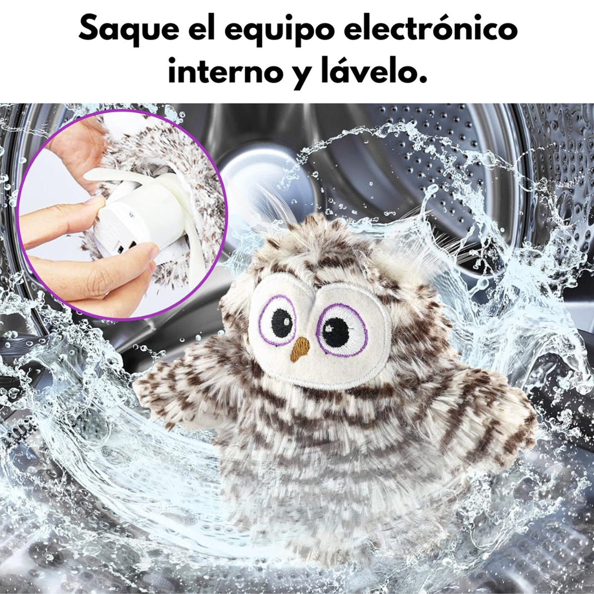 BUHO OSCILANTE RECARGABLE CON SONIDO CATNIP DKT PW10052