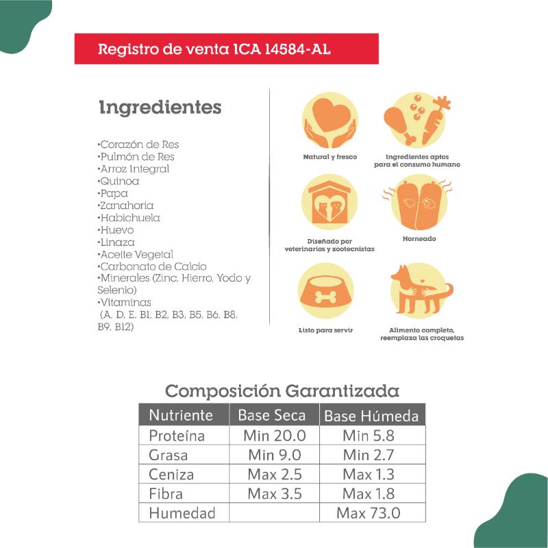 Pixie Dieta Horneada Para Perros