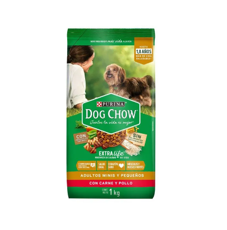 DOG CHOW ADULTO RAZAS PEQUEÑAS X 1K