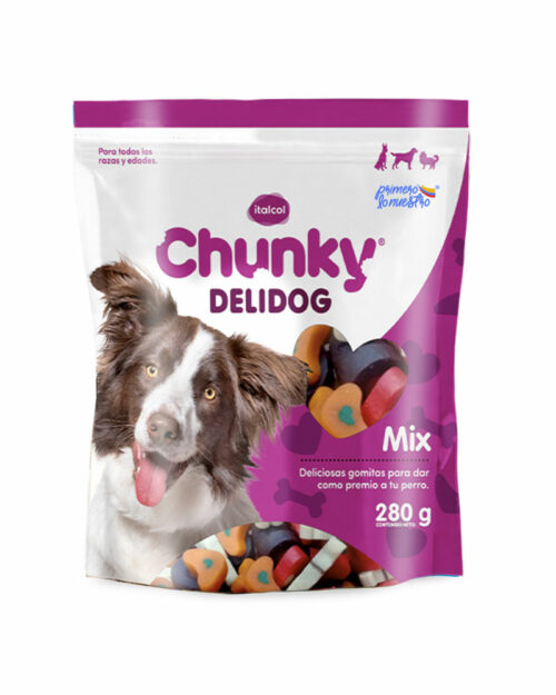 Chunky Delidog Mix Snacks para Perros Italcol 280gr