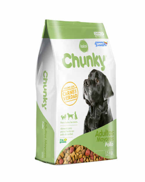 Chunky Adultos Mayores  Pollo Todas las Razas Alimento para Perros Italcol