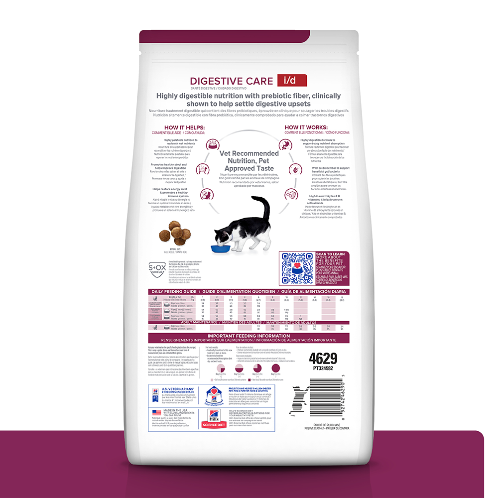 Hills Felino Digestive Care i/d Alimento para Gatos 4 LB