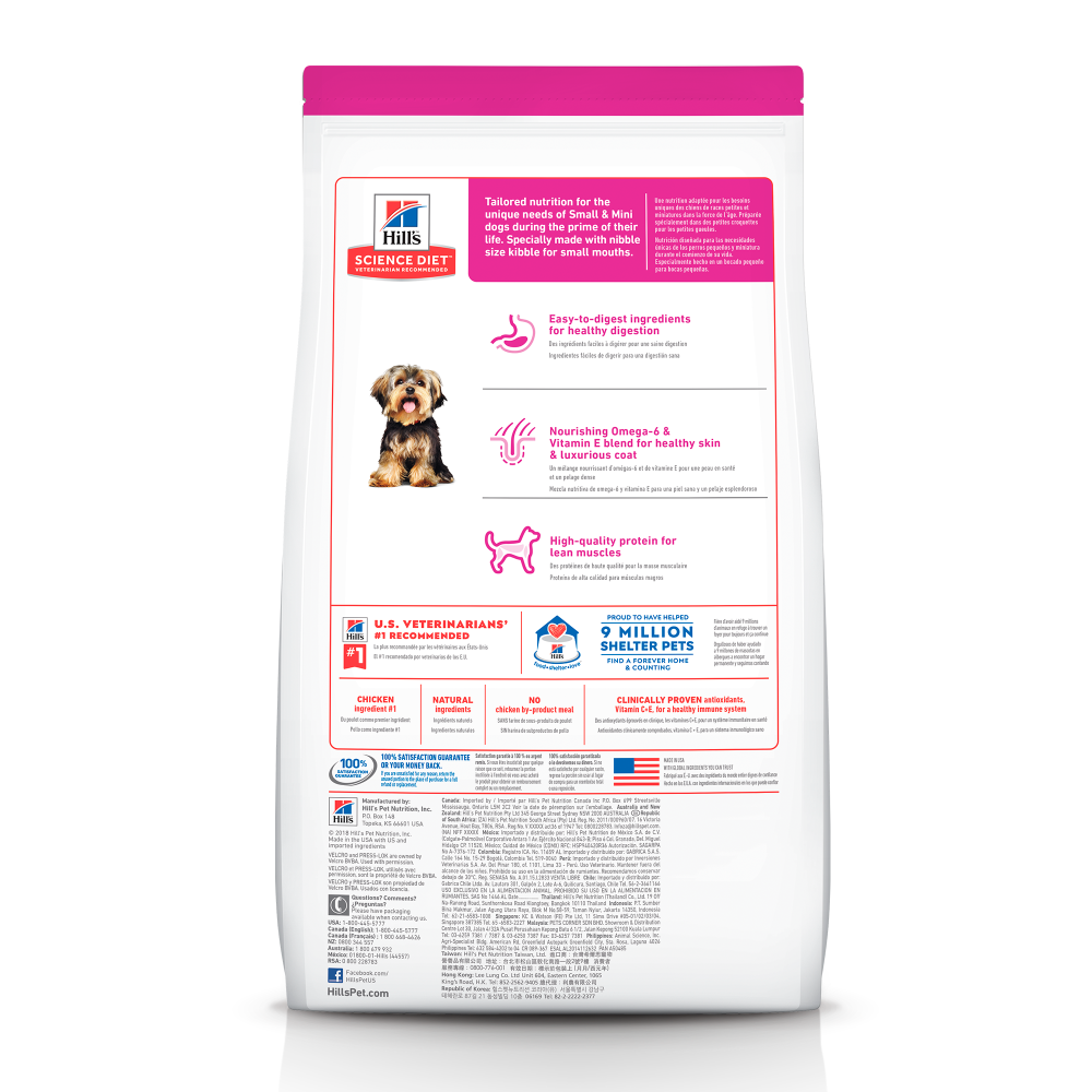 Hills Canino Adult Pollo Small & Mini Alimento para Perros 4.5 LB
