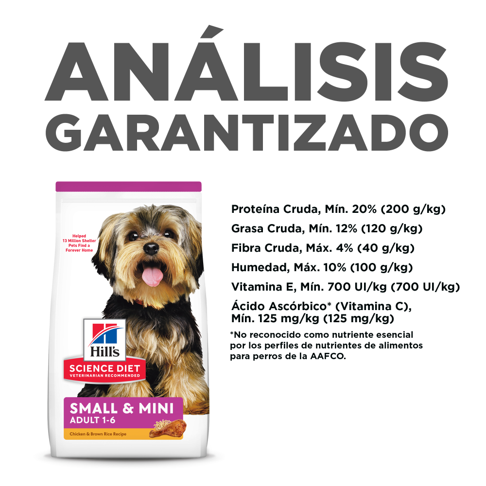 Hills Canino Adult Pollo Small & Mini Alimento para Perros 4.5 LB
