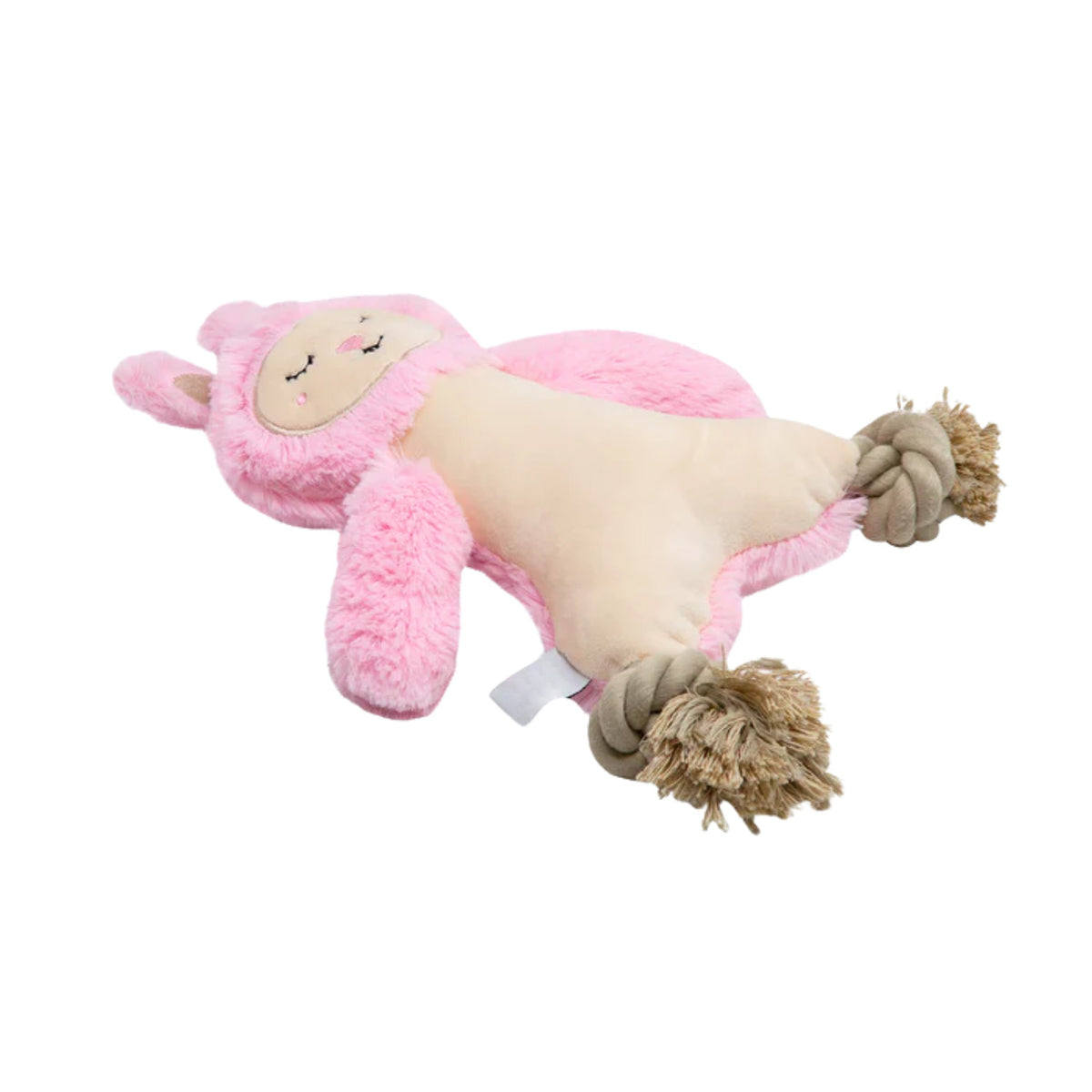CONEJOTA ROSA FELPA CON PATAS DE CUERDA DOGM DKT PW10019