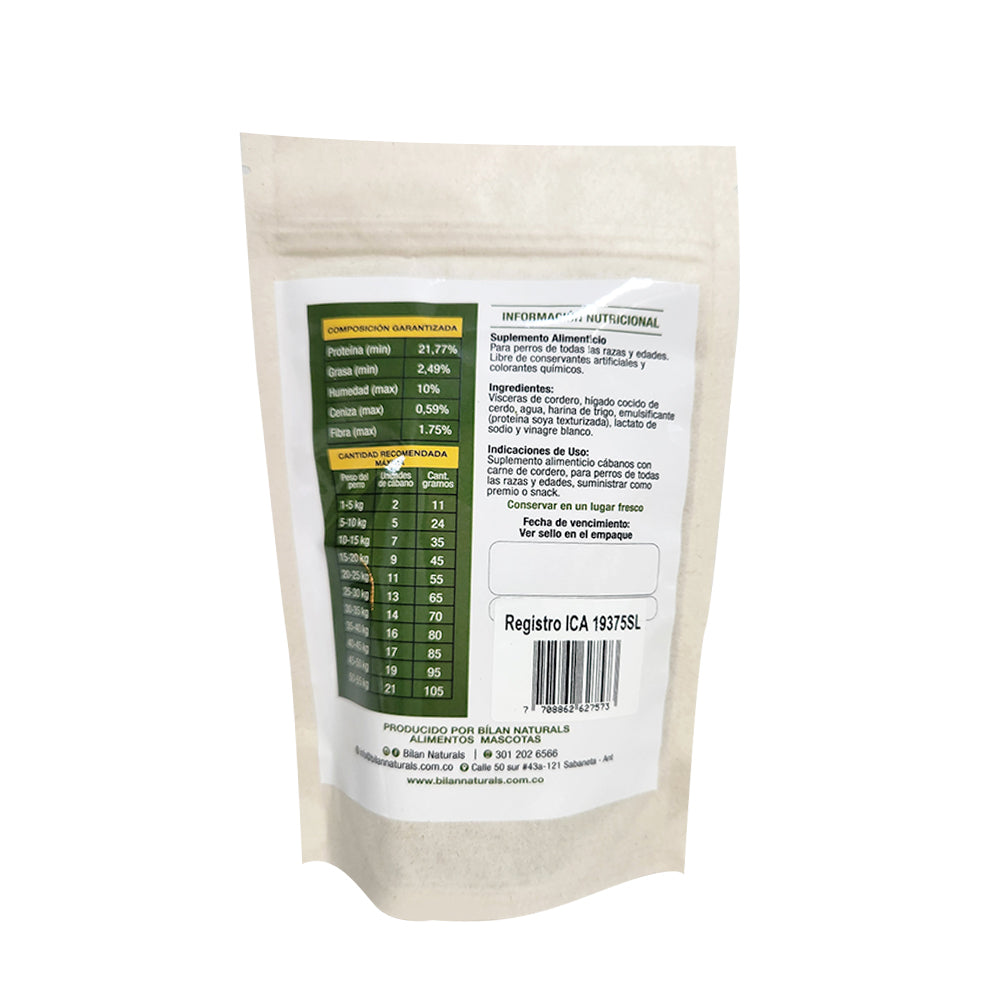 Cabano de Cordero Snack para Perros Bílan