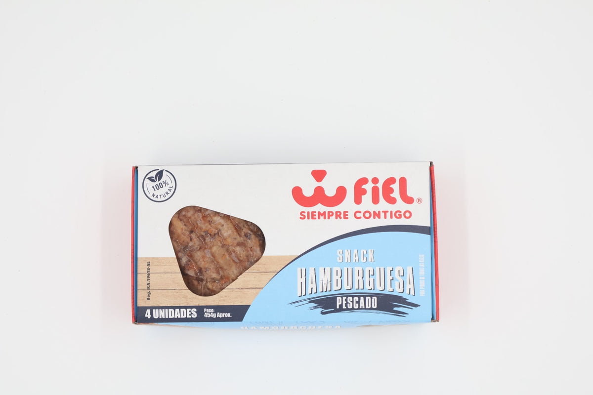 Snack Húmedo Barf Hamburguesa de pescado Perros Fiel