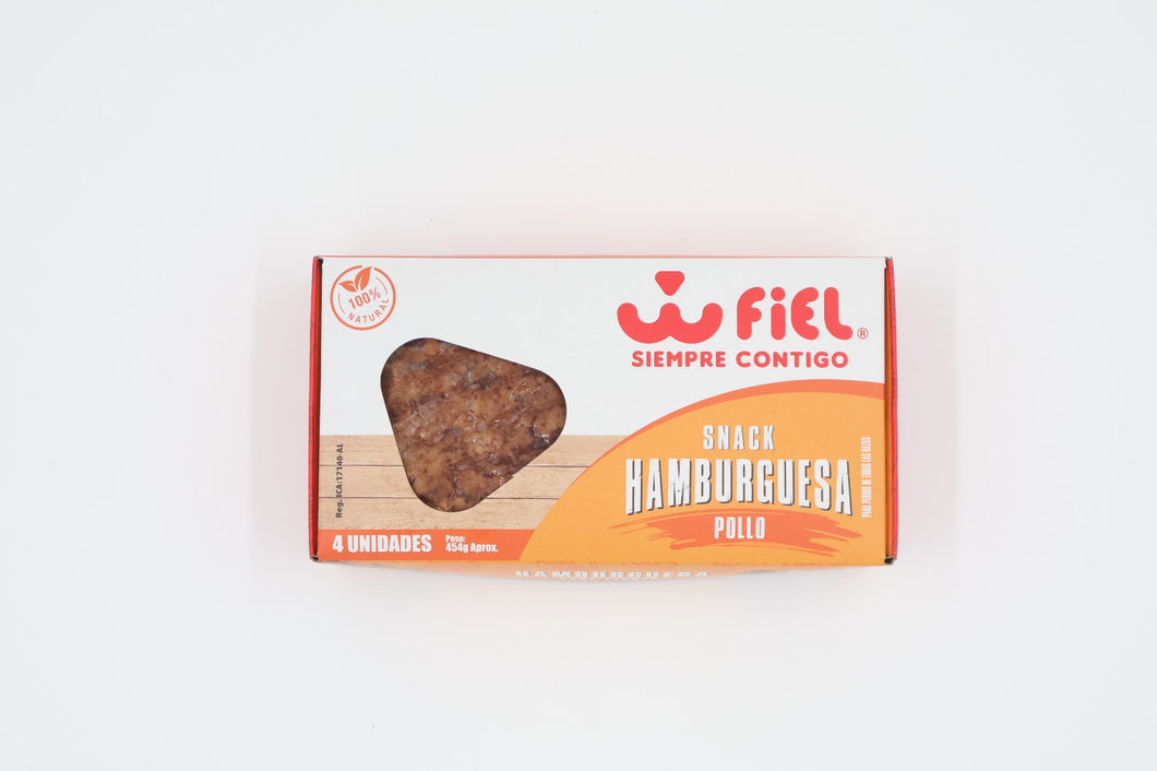 Snack Húmedo Barf Hamburguesa de pollo Perros Fiel