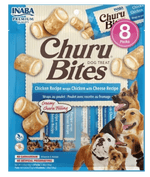Snack Cremoso Para Perro Inaba Churu Bites Pollo Wraps Con Queso - 96 Gr
