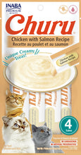 Cargar imagen en el visor de la galería, Churu - Inaba Cat Chicken With Salmon Recipe 4 Piezas
