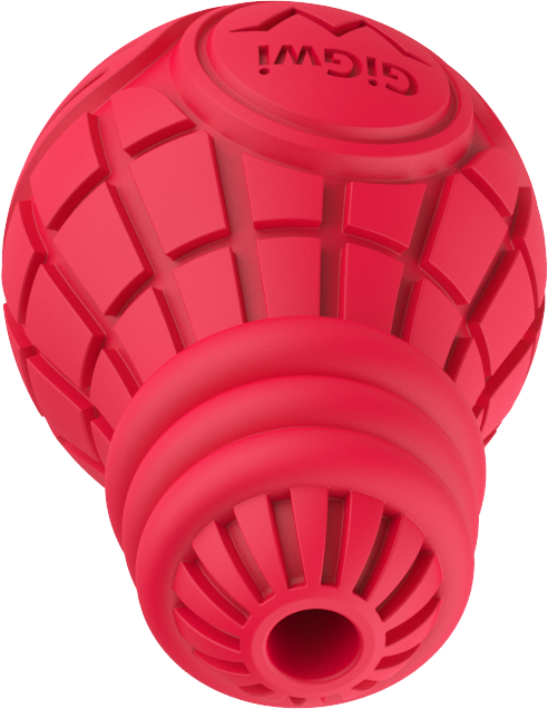 JUGETE BOMBILLA DISPENSADOR ROJO COMIDA PERRO GIGWI