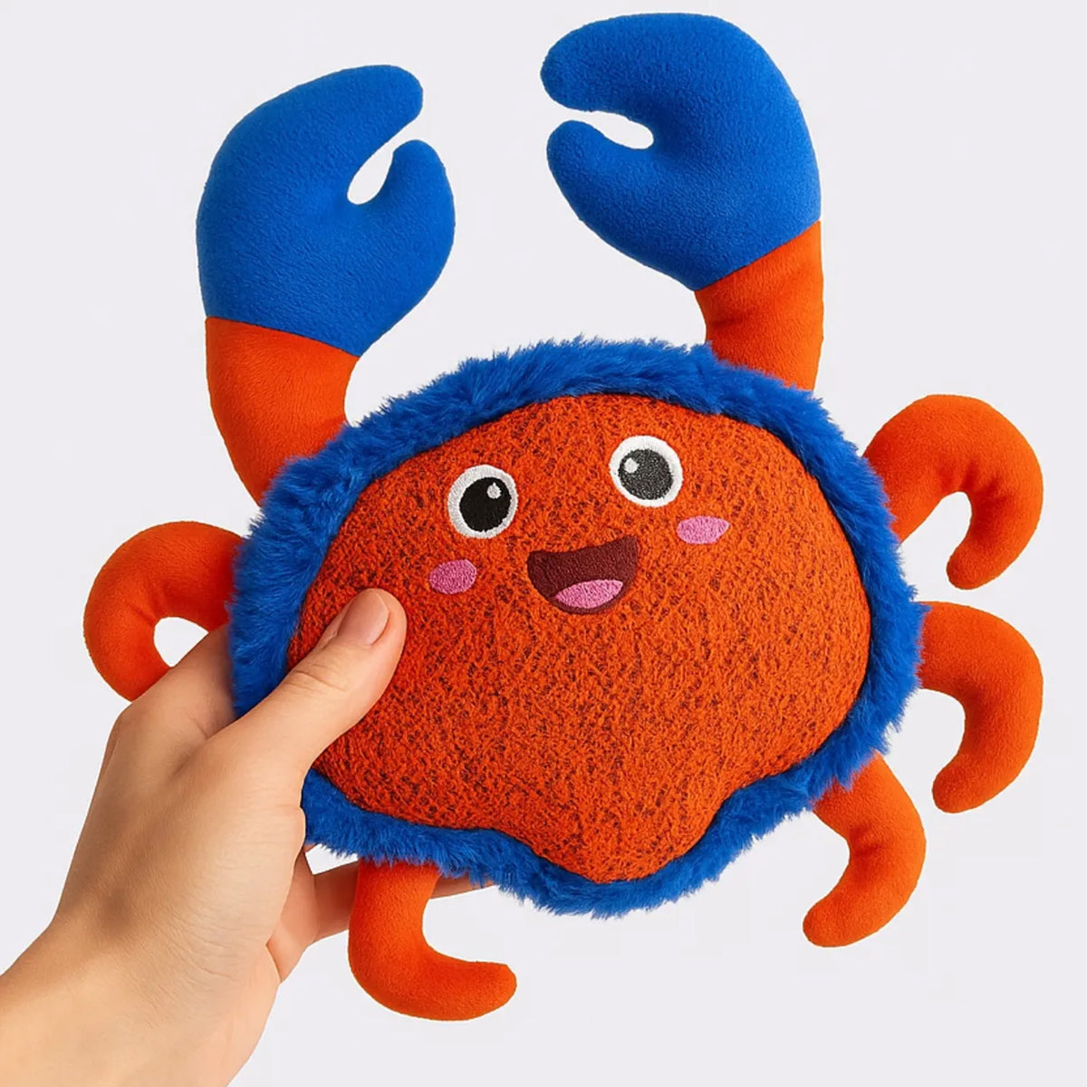 JUGUETE CANGREJO PELUCHE PERROS CHIRRIANTE PX10116