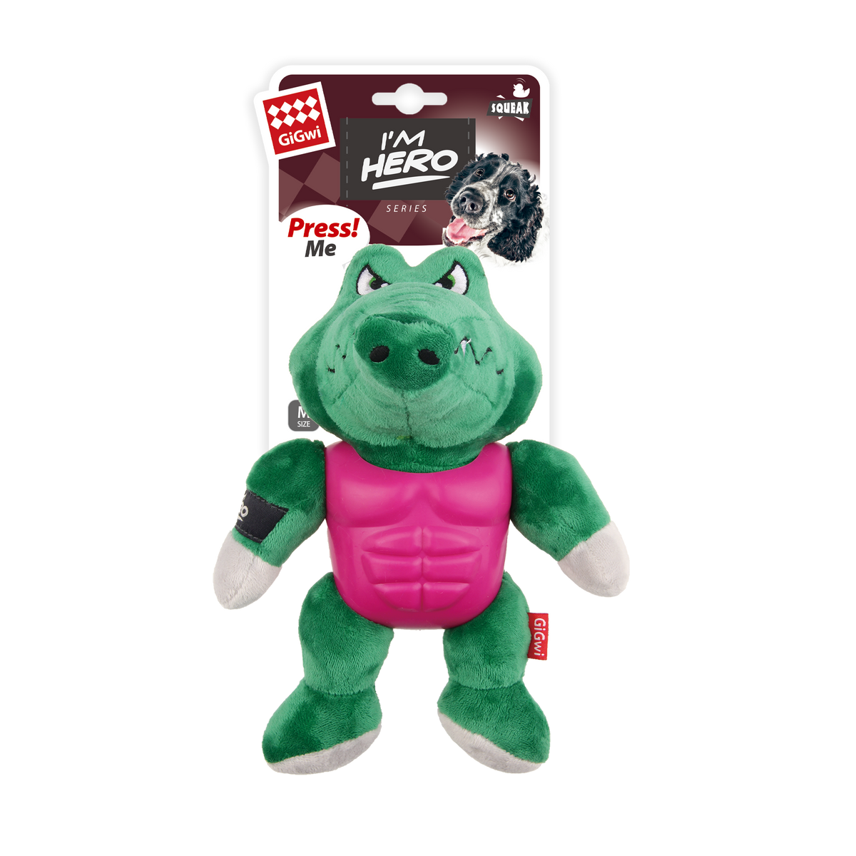JUGUETE PELUCHE HEROE COCODRILO PERRO GIGWI