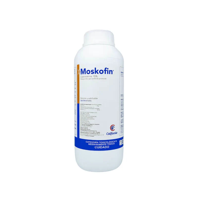 MOSKOFIN CONTROL DE GARRAPATAS Y MOSCAS EN BOVINOS X120ML