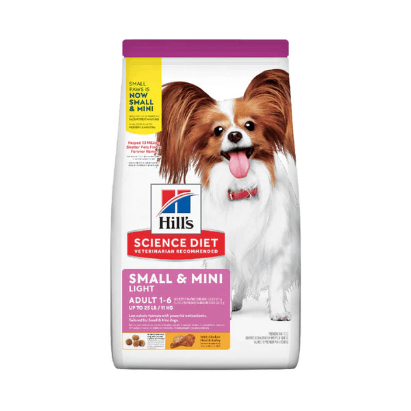 Hills Canino Adult Small & Mini Light Pollo Alimento para Perros 4.5 LB