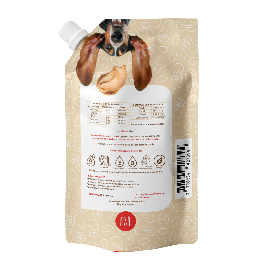 Mantequilla De Maní Funcional Pixie Para Perros