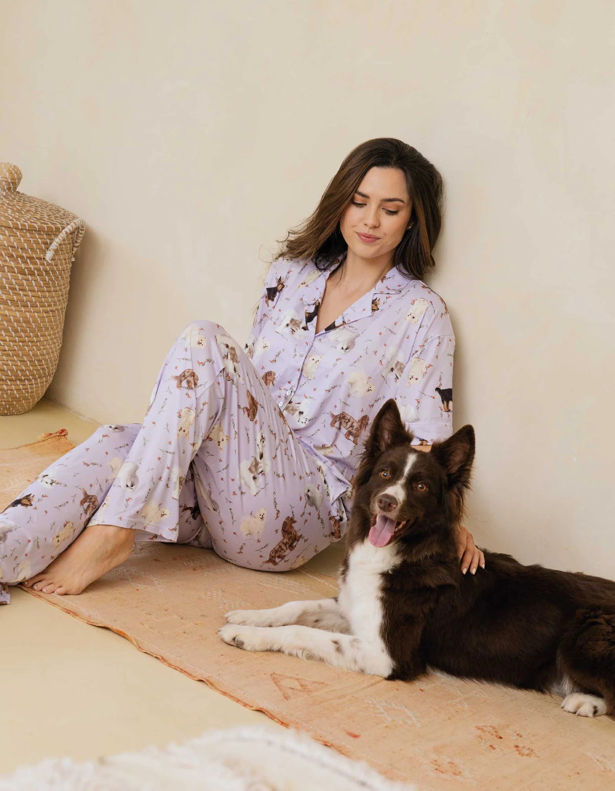 Pijama Pantalón Razas Pequeñas Lila