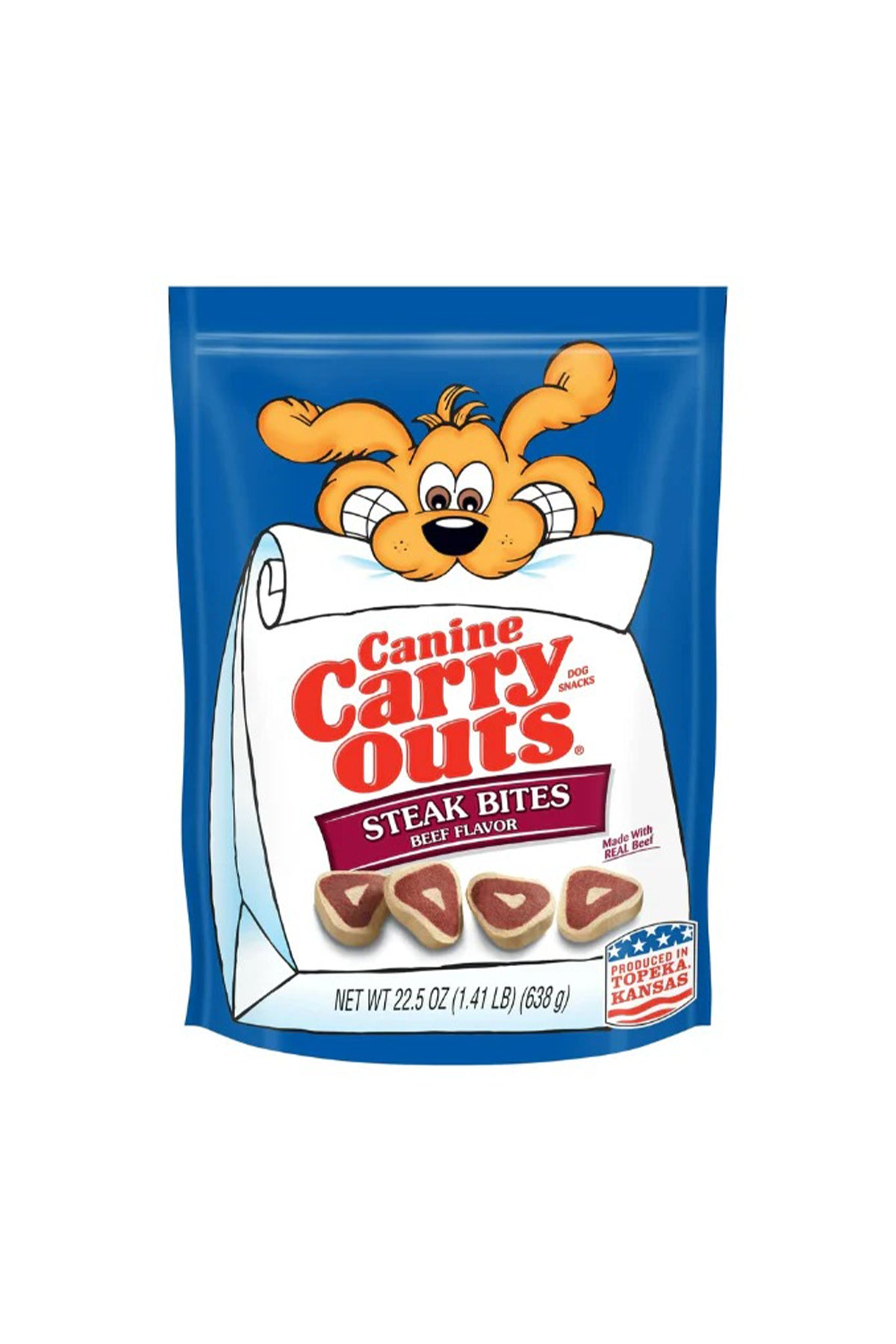 STEAK BITES CANINE CARRY OUTS X 128 G