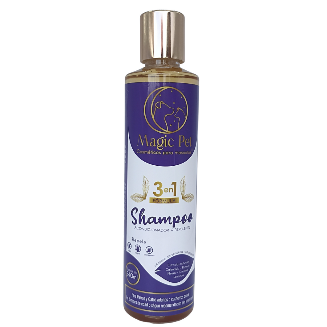 Shampoo Todo en Uno Repelente / 240 ml