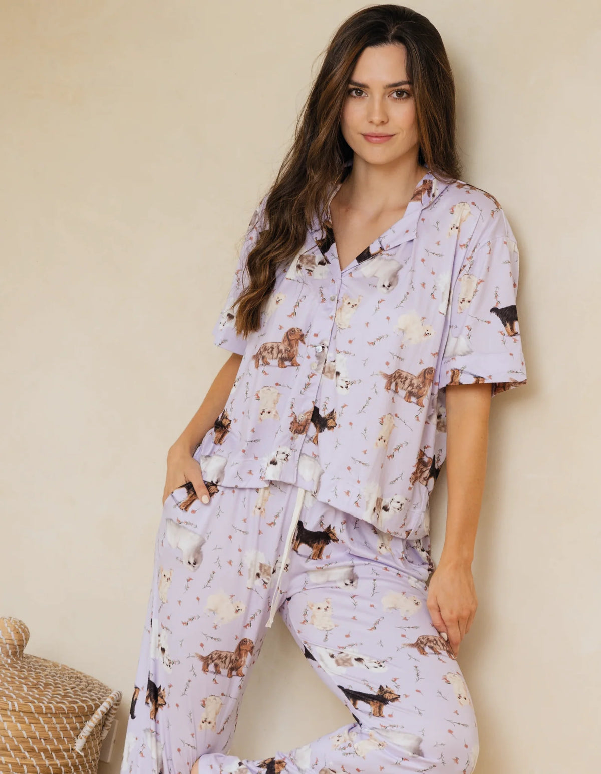 Pijama Pantalón Razas Pequeñas Lila