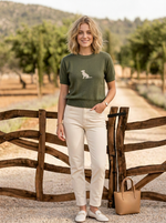 Camiseta Tejida Perro Verde