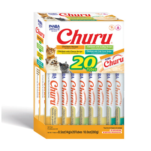 Inaba cat snack Churu 20 piezas variedad de pollo