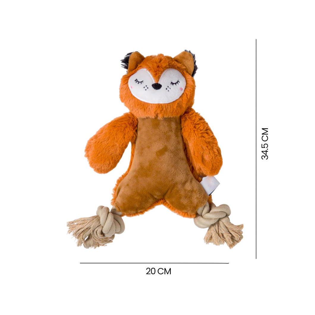 ZORRO NARANJA FELPA CON PATAS DE CUERDA DOGM DKT PW10020