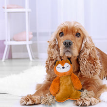 Cargar imagen en el visor de la galería, ZORRO NARANJA FELPA CON PATAS DE CUERDA DOGM DKT PW10020
