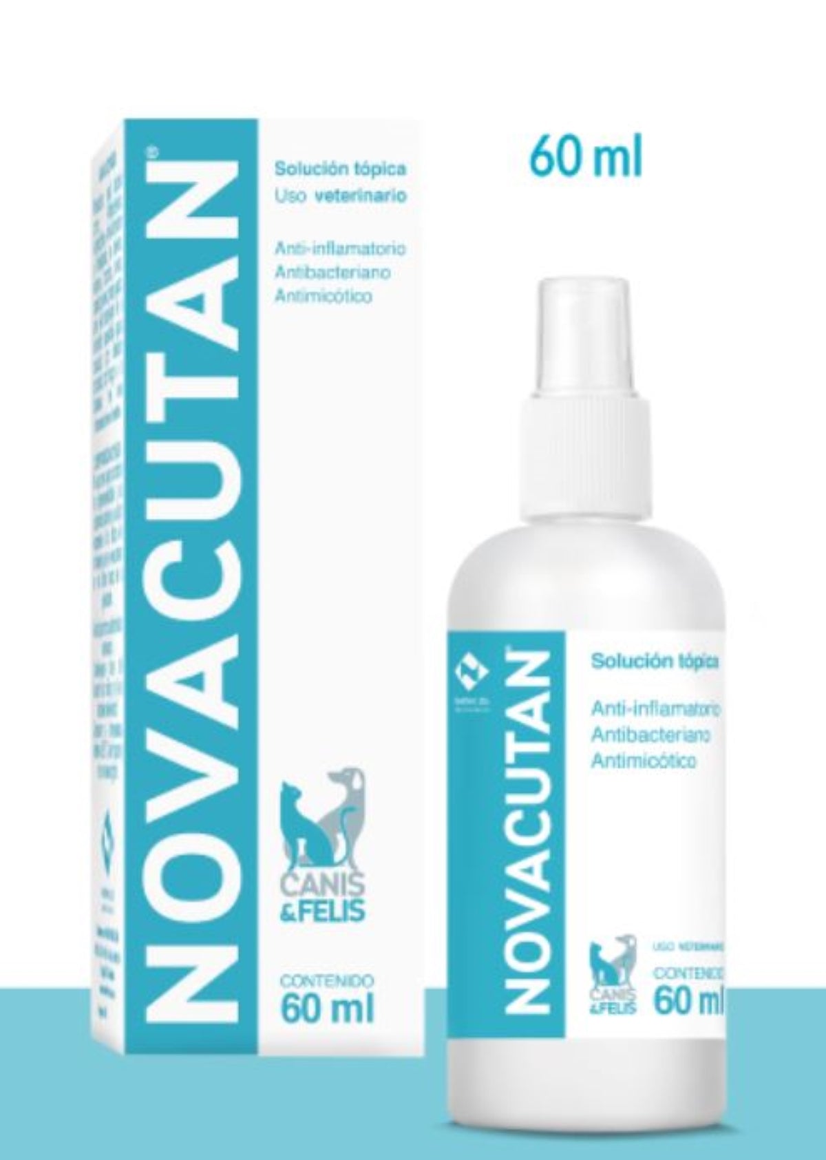 NOVACUTAN SOLUCIÓN TÓPICAX 60 ML