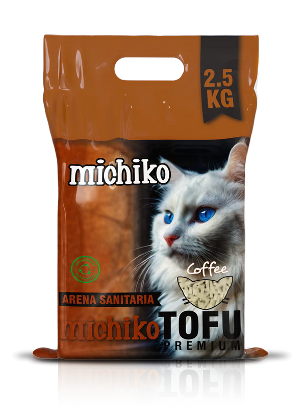 Arena Gatos Michiko Tofu Premium Aroma a Café 2.5 Kg