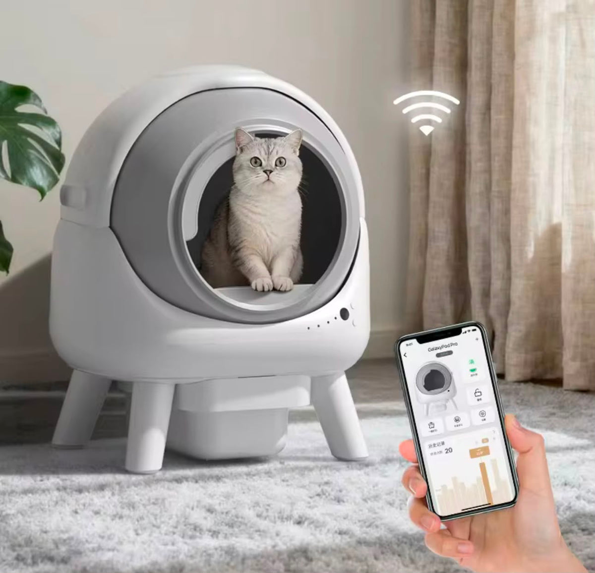 ARENERO INTELIGENTE AUTOLIMPIANTE PARA GATOS