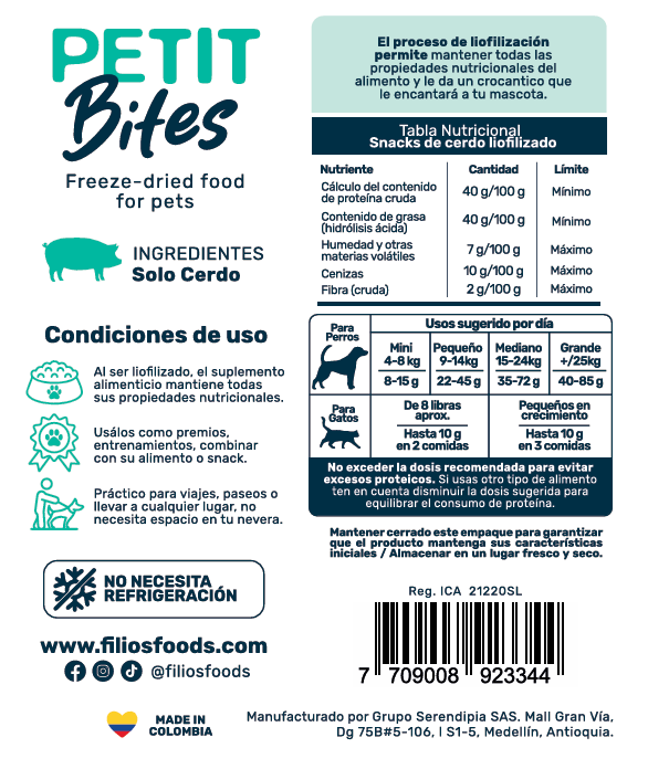 Petit Bites Cerdo
