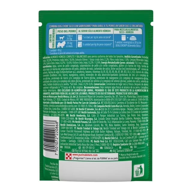 DOG CHOW POLLO CAHORRO ALIMENTO PARA PERROS