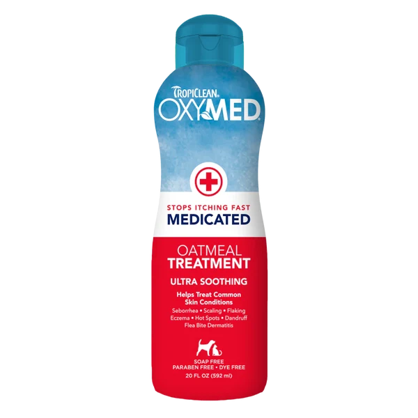 Anti Itch Acondicionador TropiClean OxyMed 20 oz Para Perros y Gatos