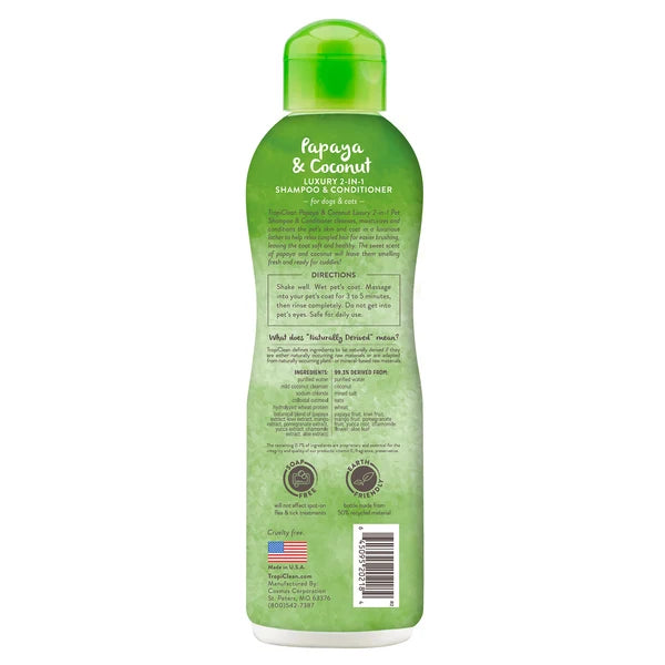 Champú Y Acondicionador TropiClean Para Mascotas