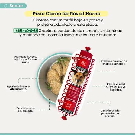 Pixie Dieta Horneada Para Perros Senior