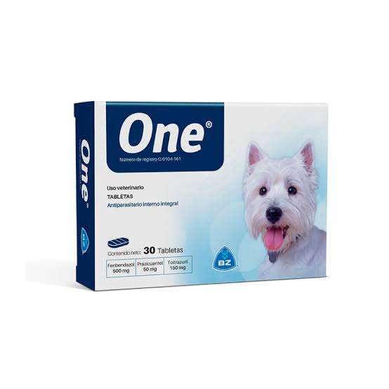 ONE ANTIPARASITARIO CAJA X 30 TABLETAS